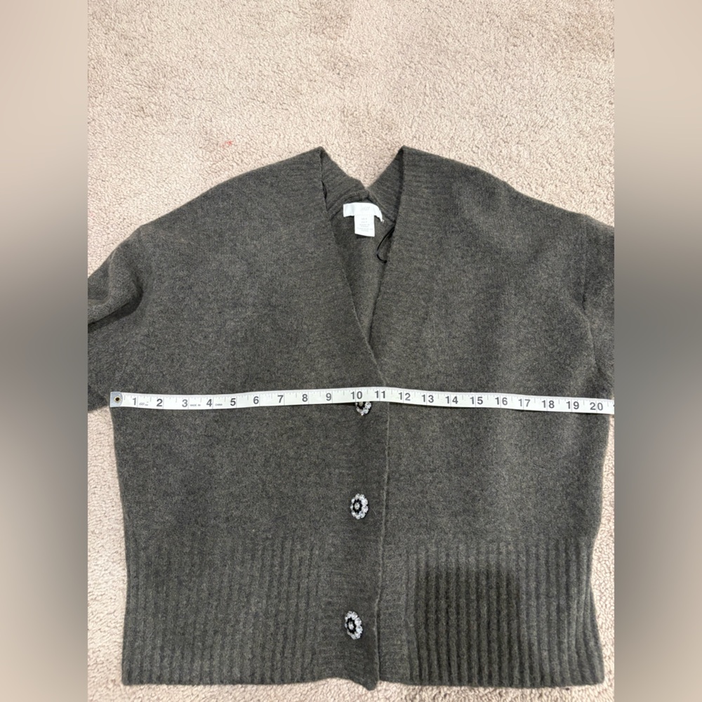 H&M Rhinestone-Button Cardigan & Skirt Set - Picture 6 of 12